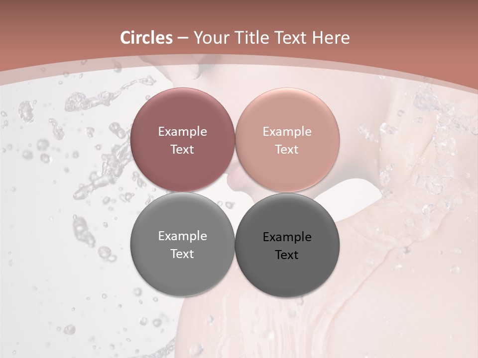 Portrait Beautiful Wet PowerPoint Template