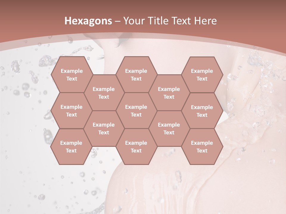 Portrait Beautiful Wet PowerPoint Template