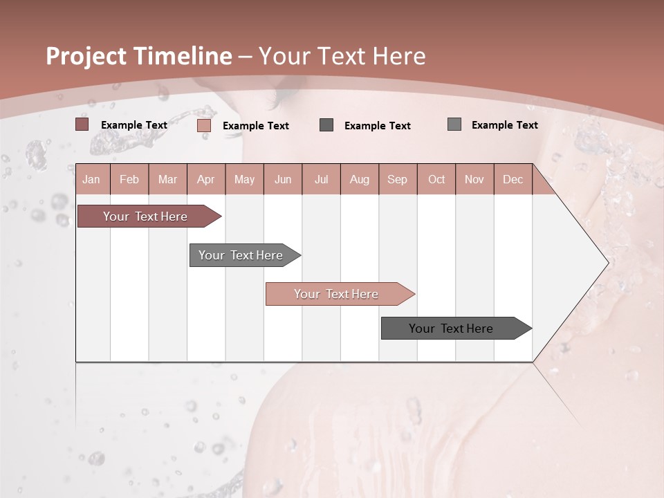 Portrait Beautiful Wet PowerPoint Template