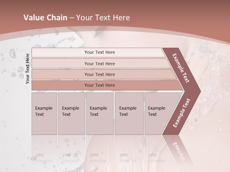 Portrait Beautiful Wet PowerPoint Template