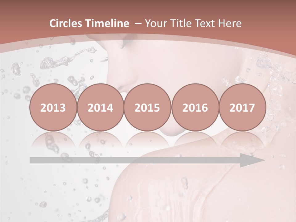 Portrait Beautiful Wet PowerPoint Template