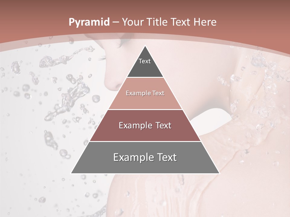 Portrait Beautiful Wet PowerPoint Template