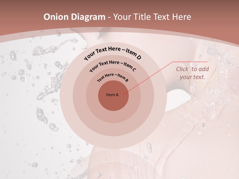 Portrait Beautiful Wet PowerPoint Template