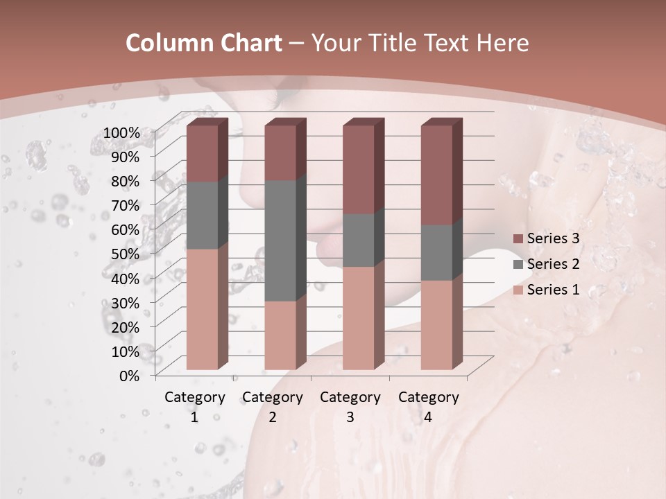 Portrait Beautiful Wet PowerPoint Template
