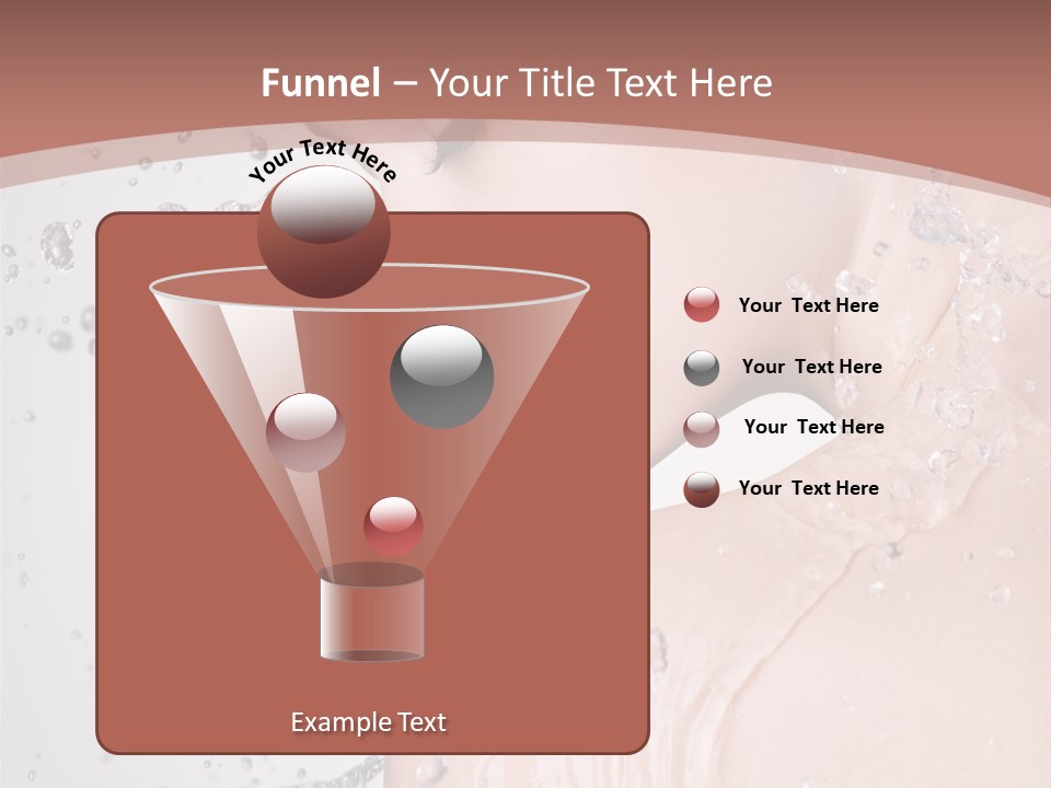 Portrait Beautiful Wet PowerPoint Template