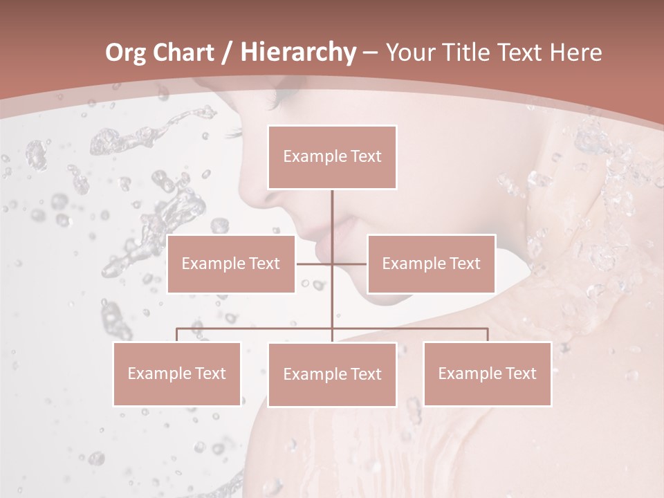Portrait Beautiful Wet PowerPoint Template