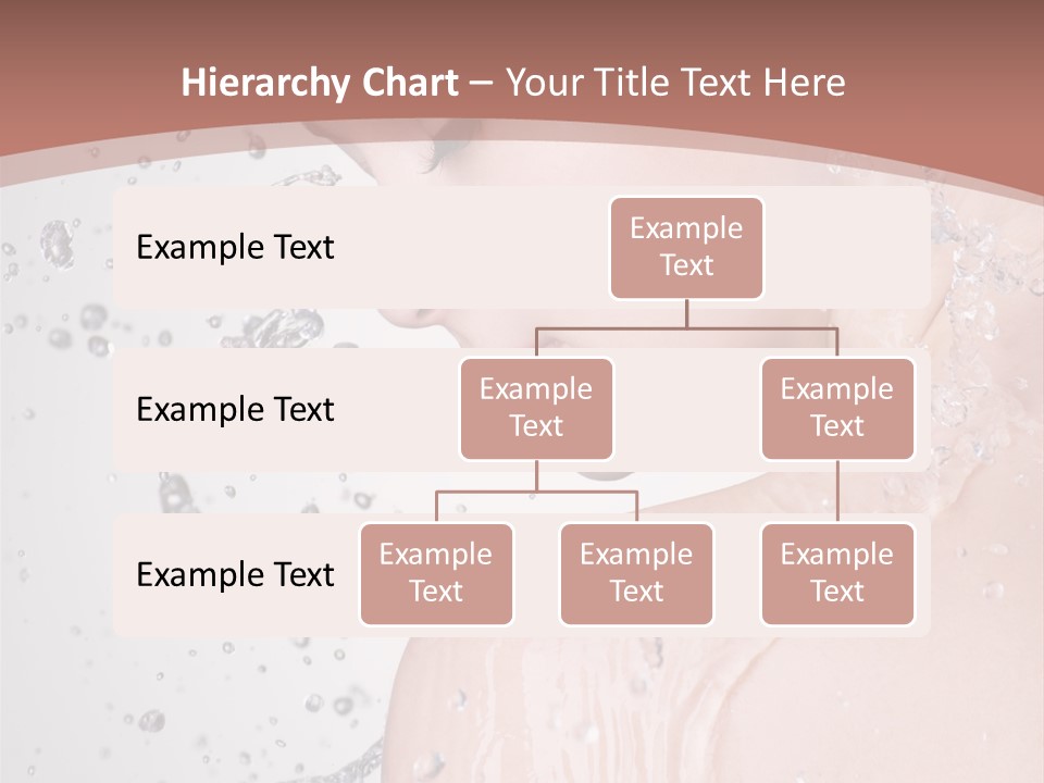 Portrait Beautiful Wet PowerPoint Template