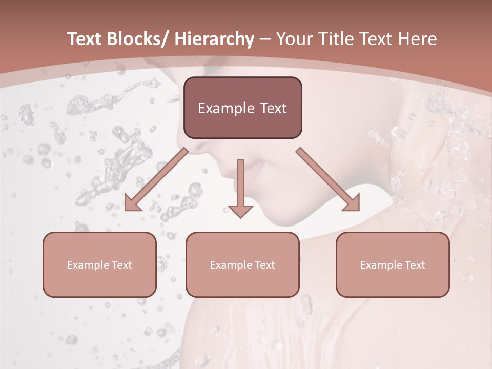 Portrait Beautiful Wet PowerPoint Template