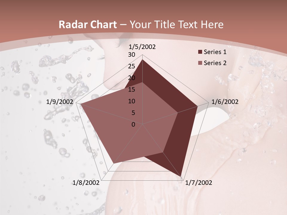 Portrait Beautiful Wet PowerPoint Template