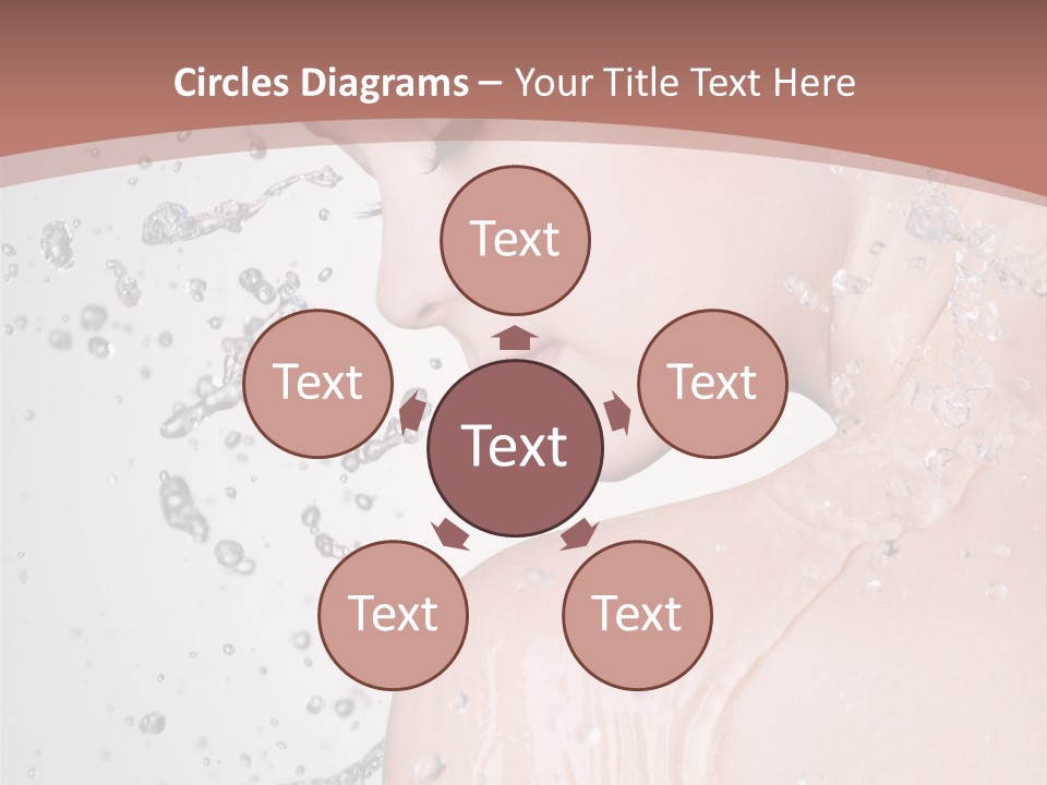 Portrait Beautiful Wet PowerPoint Template