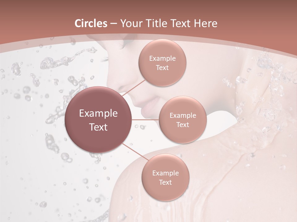 Portrait Beautiful Wet PowerPoint Template