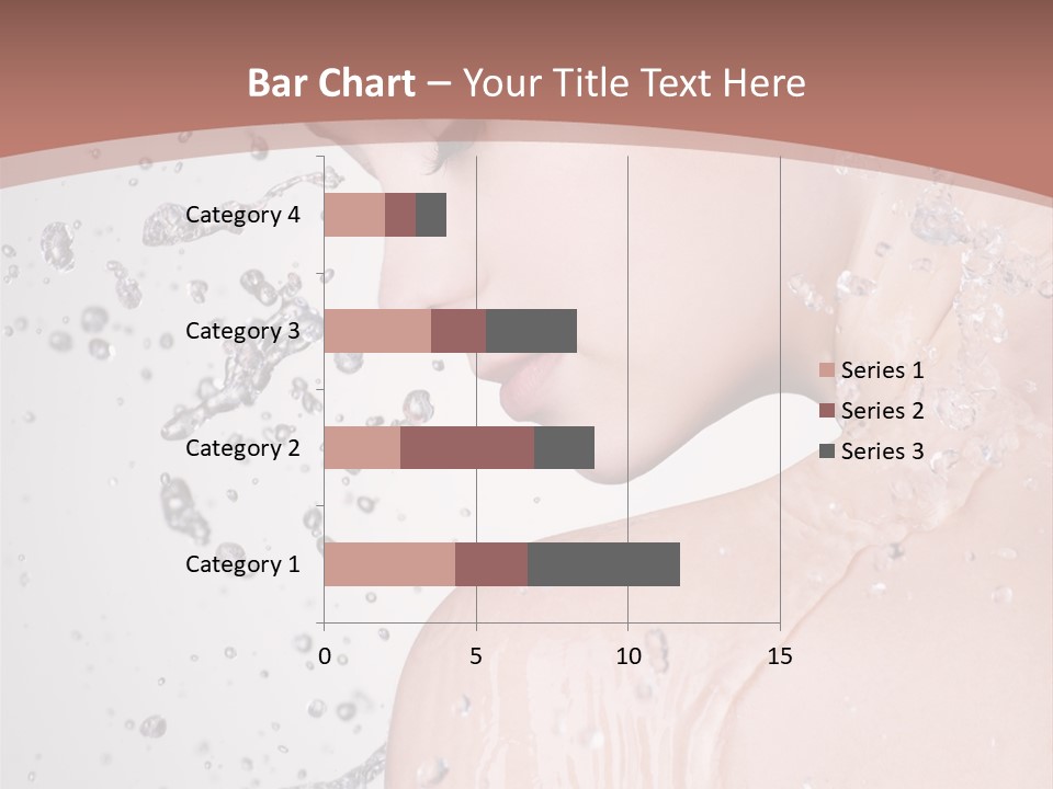 Portrait Beautiful Wet PowerPoint Template