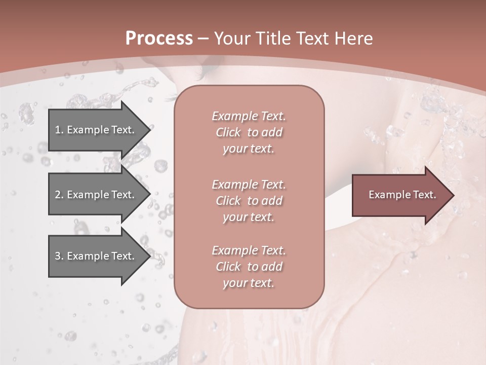 Portrait Beautiful Wet PowerPoint Template