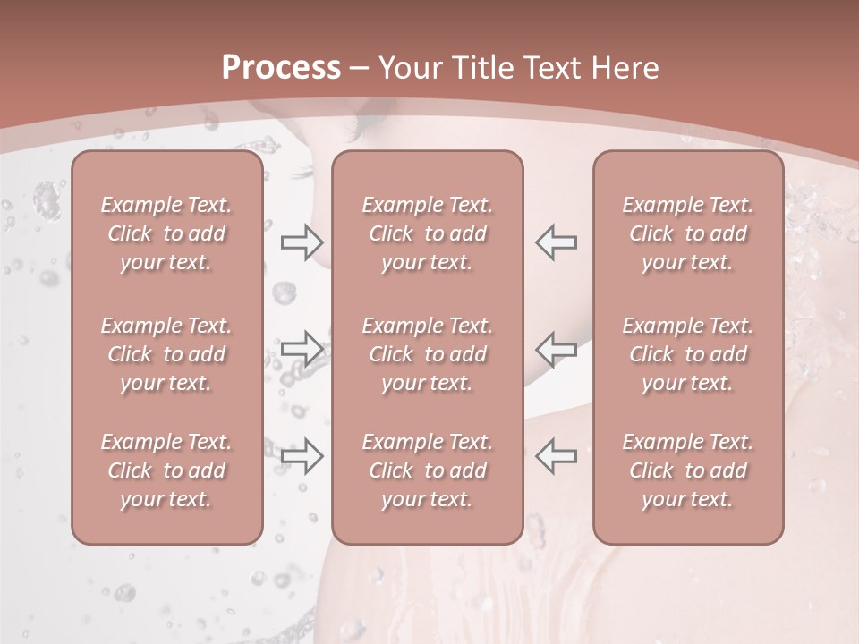 Portrait Beautiful Wet PowerPoint Template