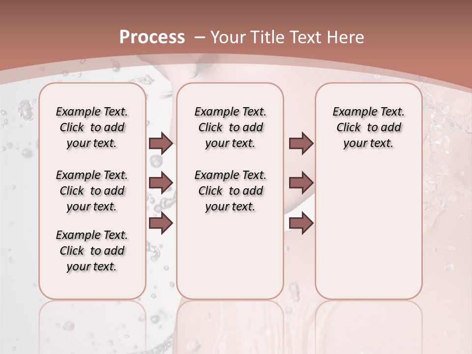 Portrait Beautiful Wet PowerPoint Template