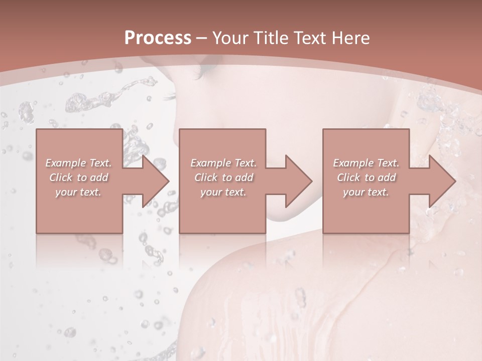 Portrait Beautiful Wet PowerPoint Template