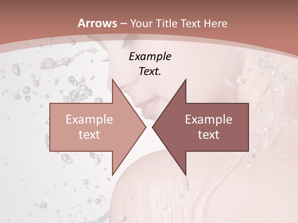 Portrait Beautiful Wet PowerPoint Template