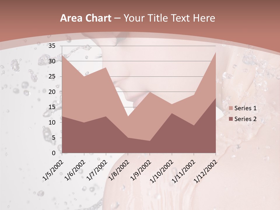 Portrait Beautiful Wet PowerPoint Template