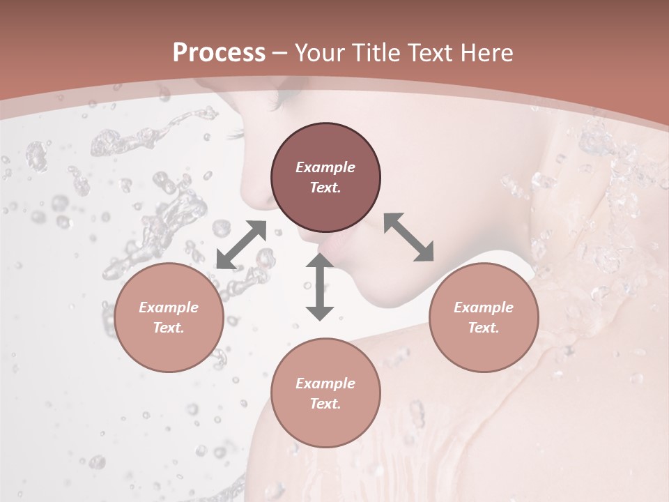Portrait Beautiful Wet PowerPoint Template