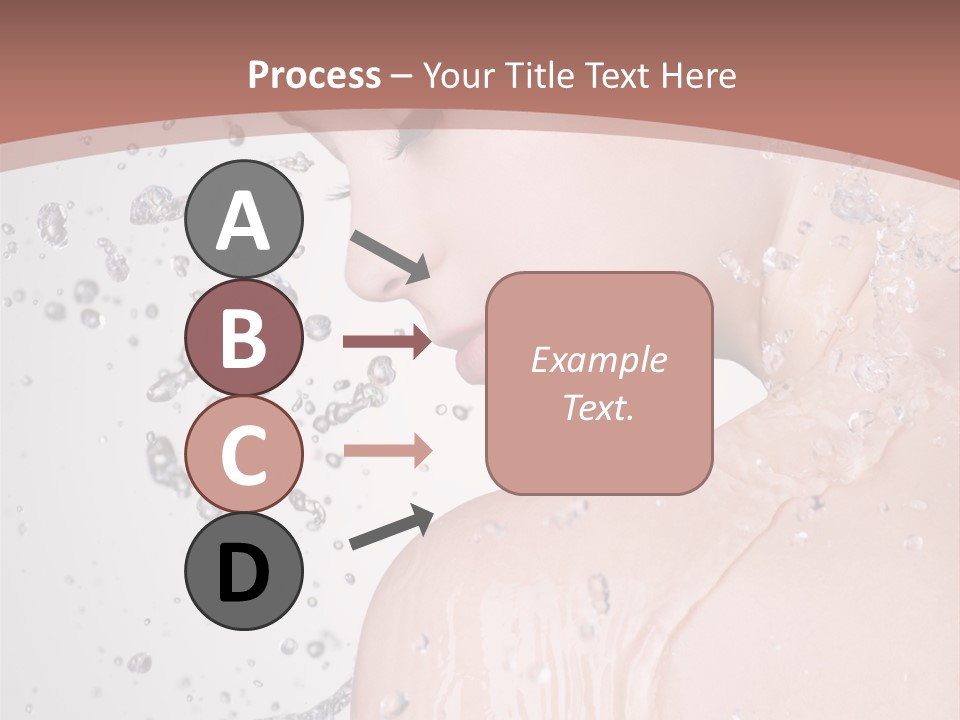 Portrait Beautiful Wet PowerPoint Template