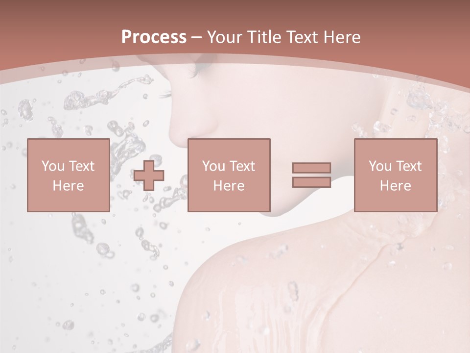 Portrait Beautiful Wet PowerPoint Template