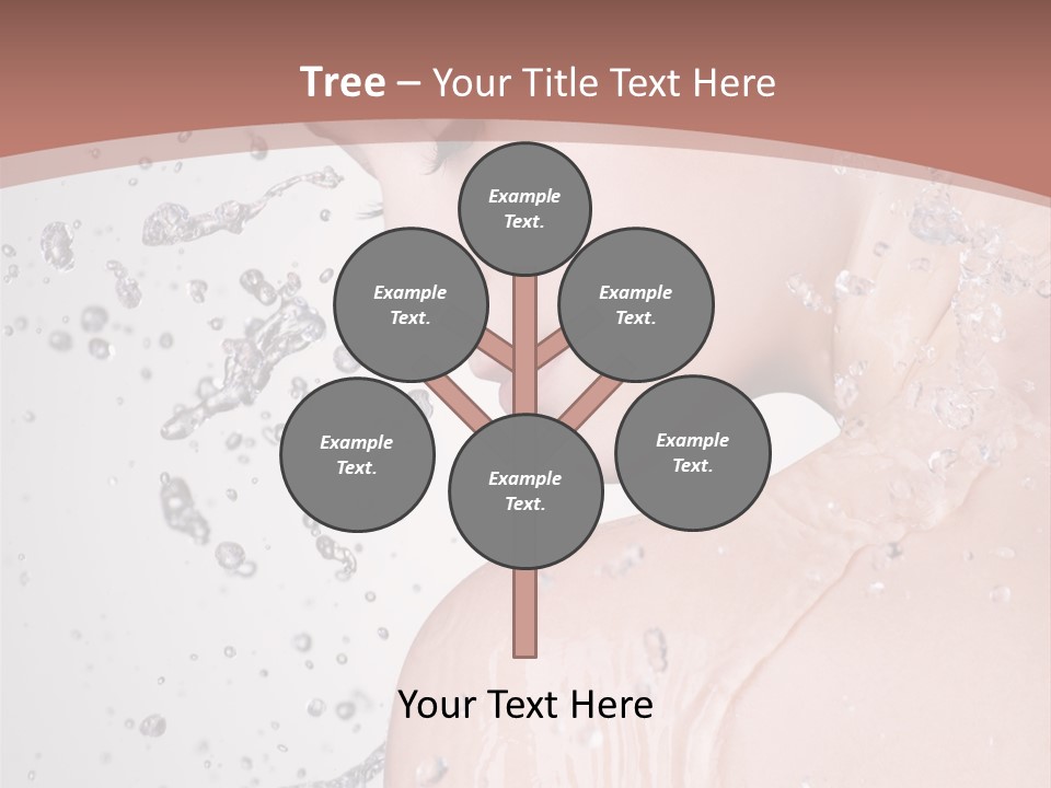 Portrait Beautiful Wet PowerPoint Template