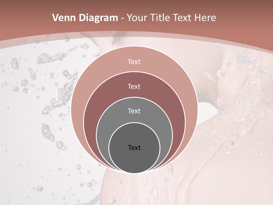 Portrait Beautiful Wet PowerPoint Template