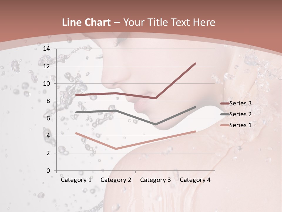 Portrait Beautiful Wet PowerPoint Template