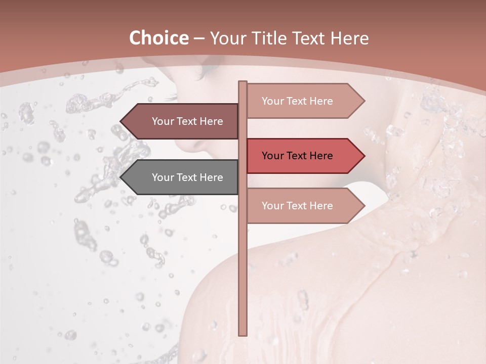 Portrait Beautiful Wet PowerPoint Template