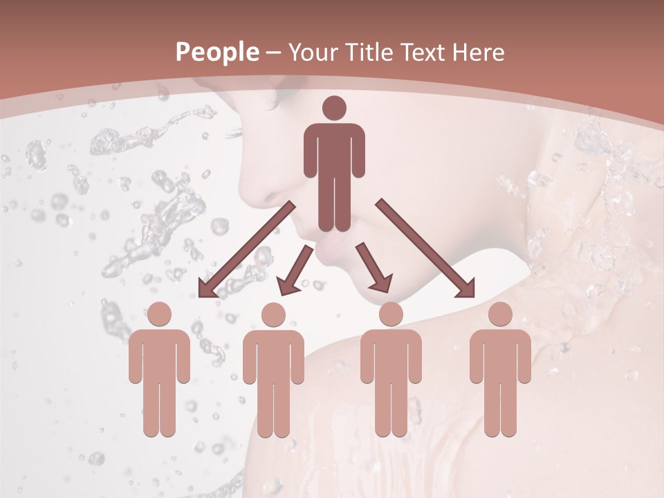 Portrait Beautiful Wet PowerPoint Template
