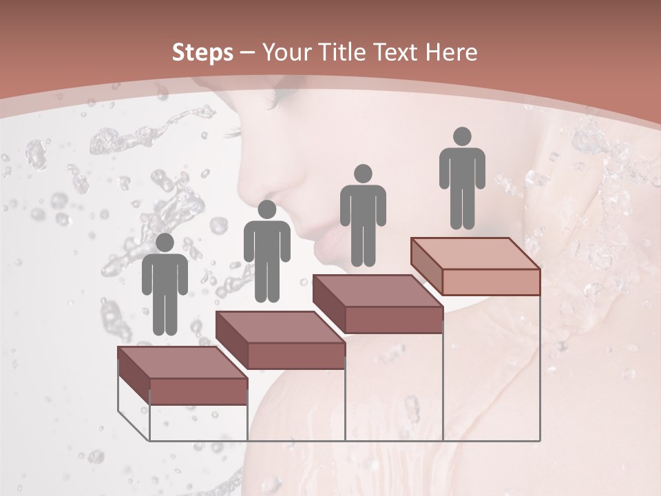 Portrait Beautiful Wet PowerPoint Template