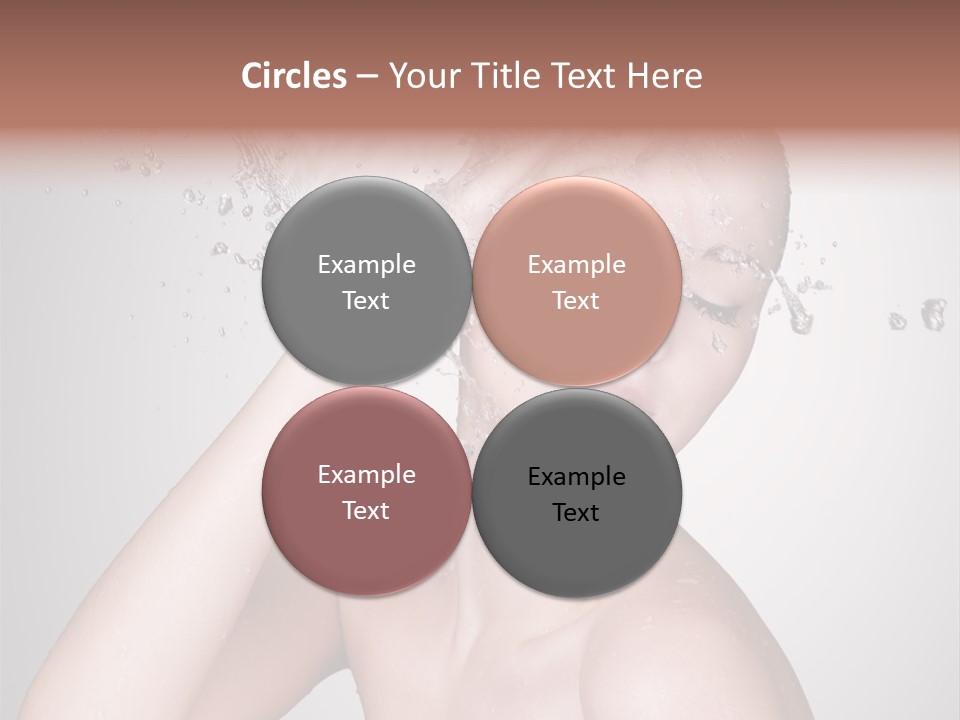 Colored Backgound Pure Caucasian PowerPoint Template