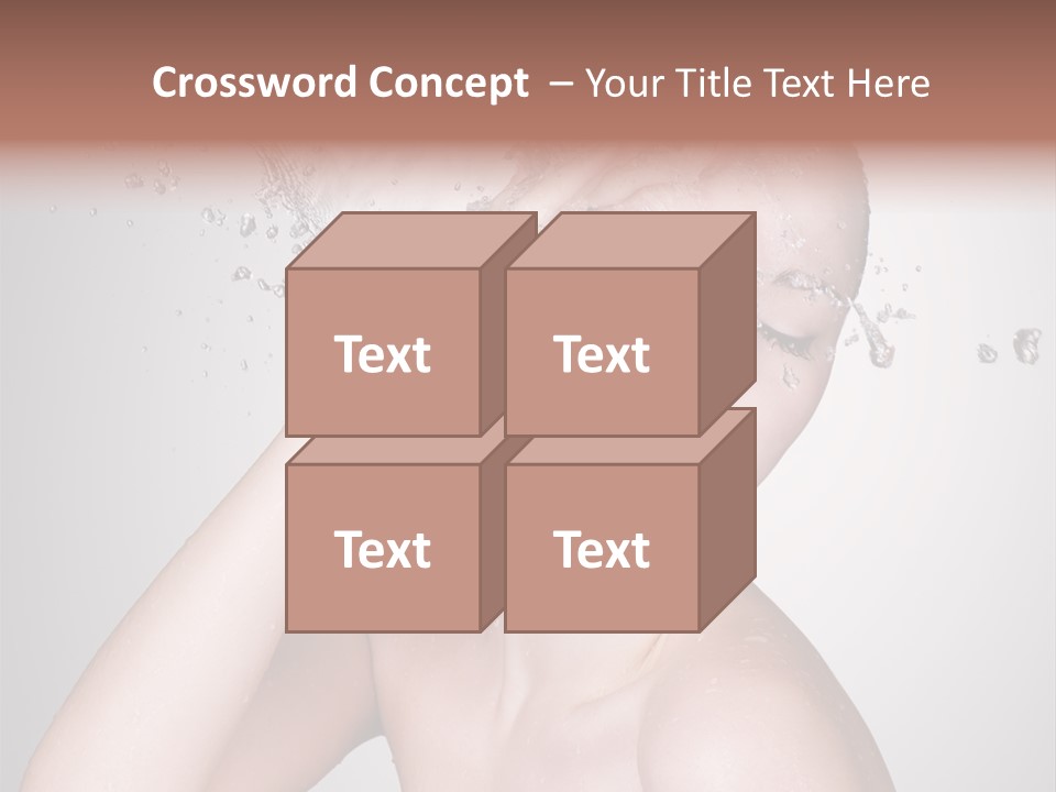 Colored Backgound Pure Caucasian PowerPoint Template