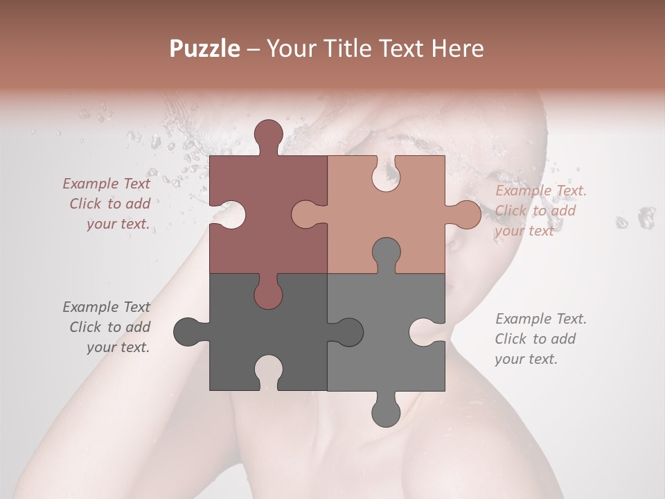 Colored Backgound Pure Caucasian PowerPoint Template