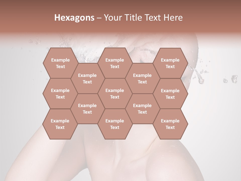 Colored Backgound Pure Caucasian PowerPoint Template