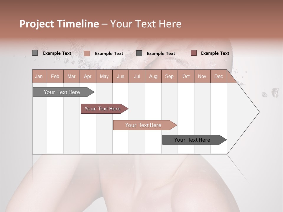 Colored Backgound Pure Caucasian PowerPoint Template