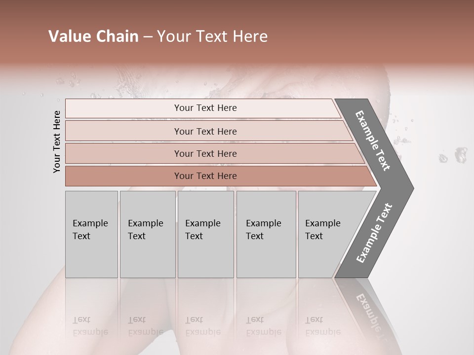 Colored Backgound Pure Caucasian PowerPoint Template