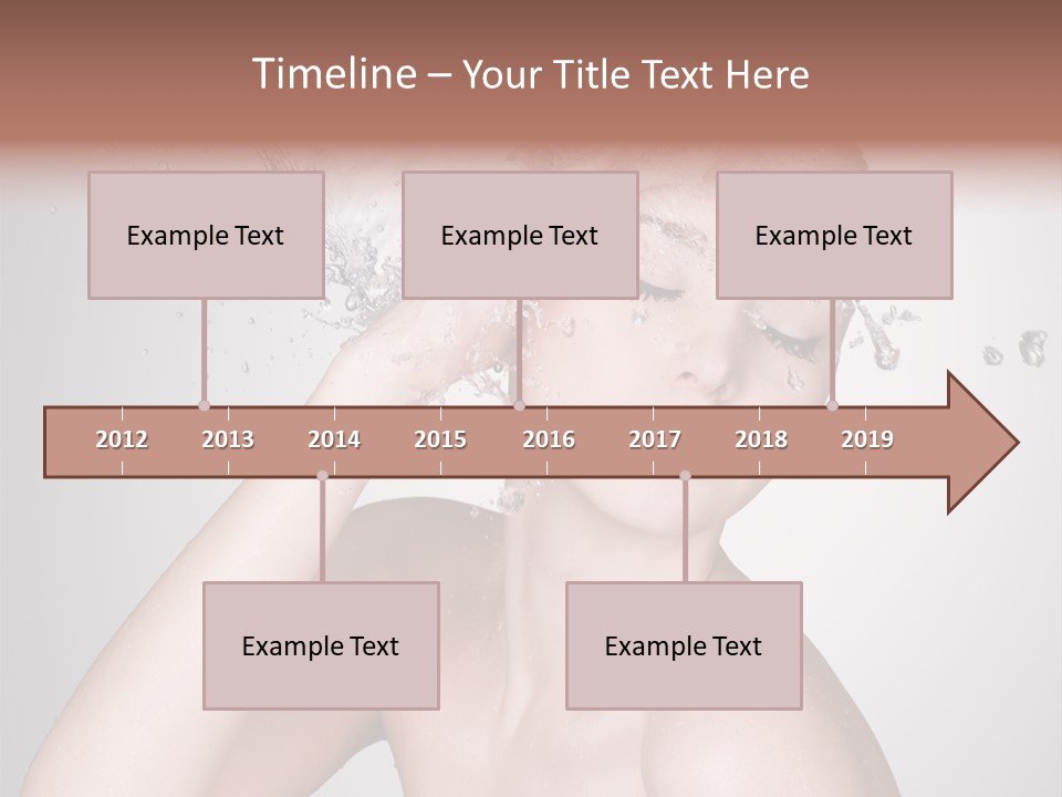 Colored Backgound Pure Caucasian PowerPoint Template