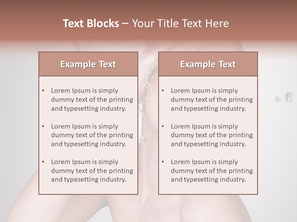 Colored Backgound Pure Caucasian PowerPoint Template