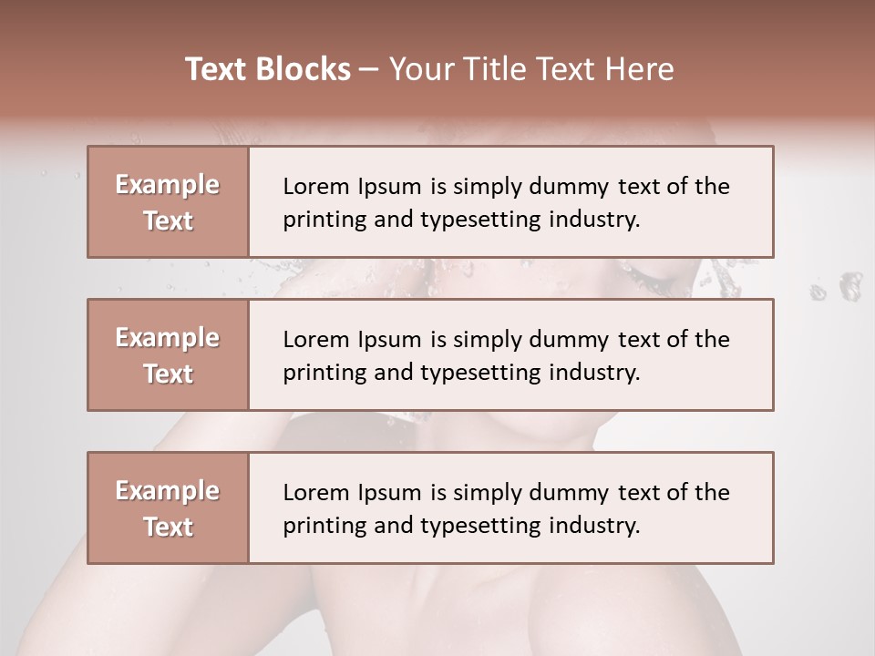 Colored Backgound Pure Caucasian PowerPoint Template