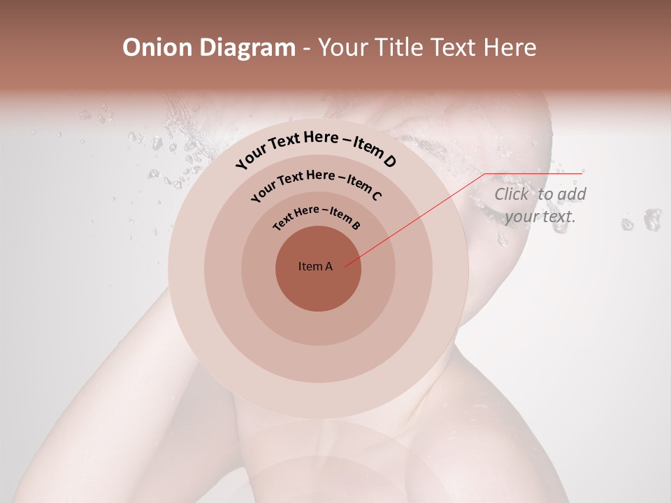 Colored Backgound Pure Caucasian PowerPoint Template