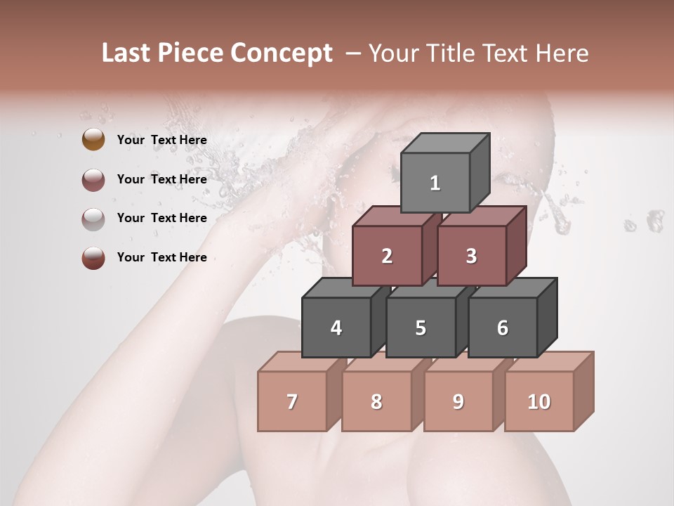 Colored Backgound Pure Caucasian PowerPoint Template