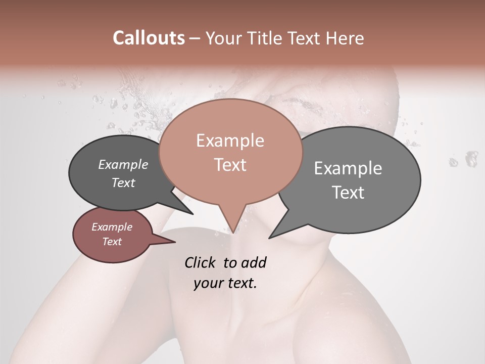 Colored Backgound Pure Caucasian PowerPoint Template