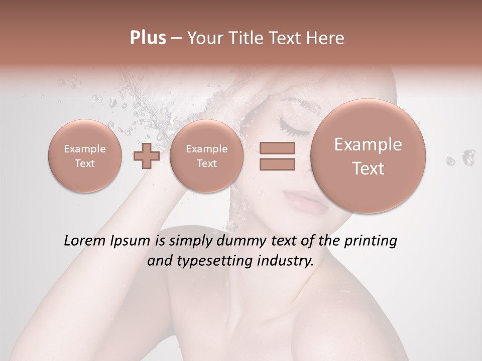 Colored Backgound Pure Caucasian PowerPoint Template