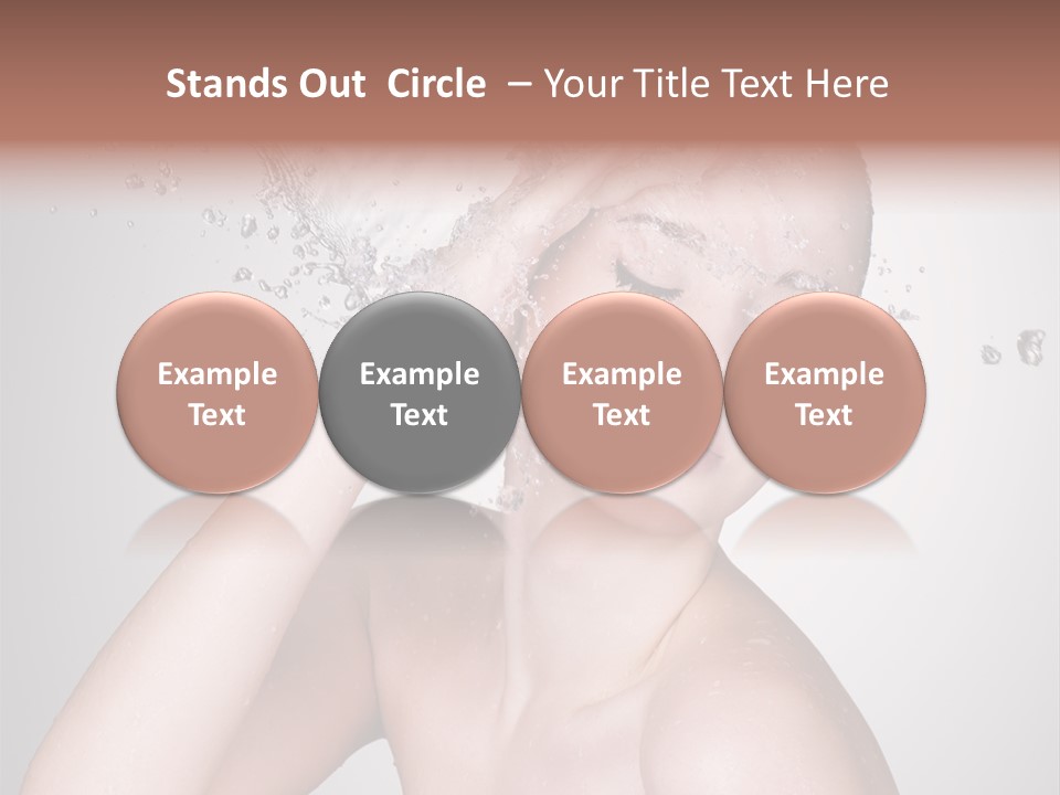 Colored Backgound Pure Caucasian PowerPoint Template