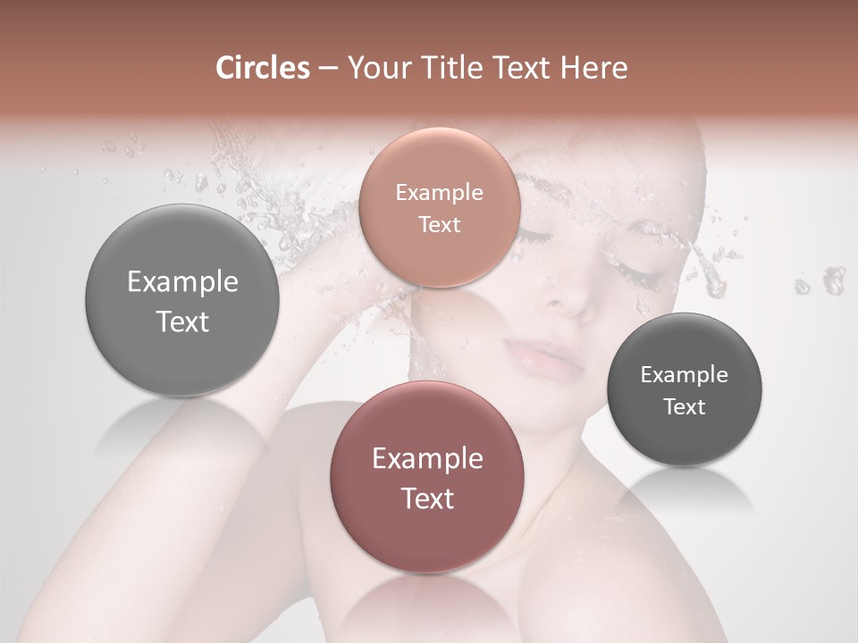 Colored Backgound Pure Caucasian PowerPoint Template