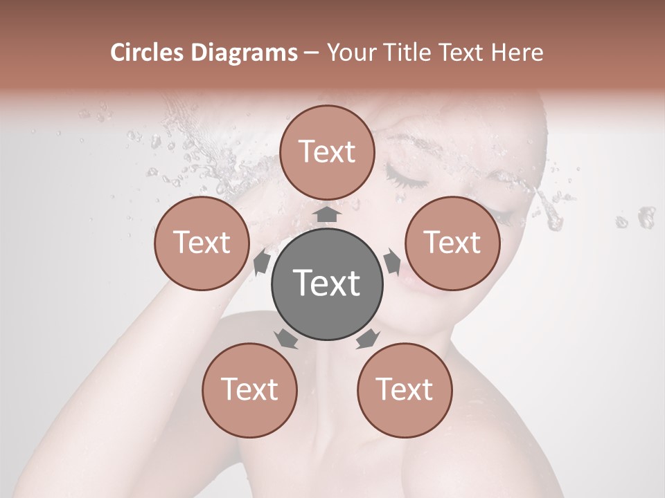 Colored Backgound Pure Caucasian PowerPoint Template