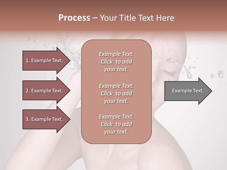 Colored Backgound Pure Caucasian PowerPoint Template