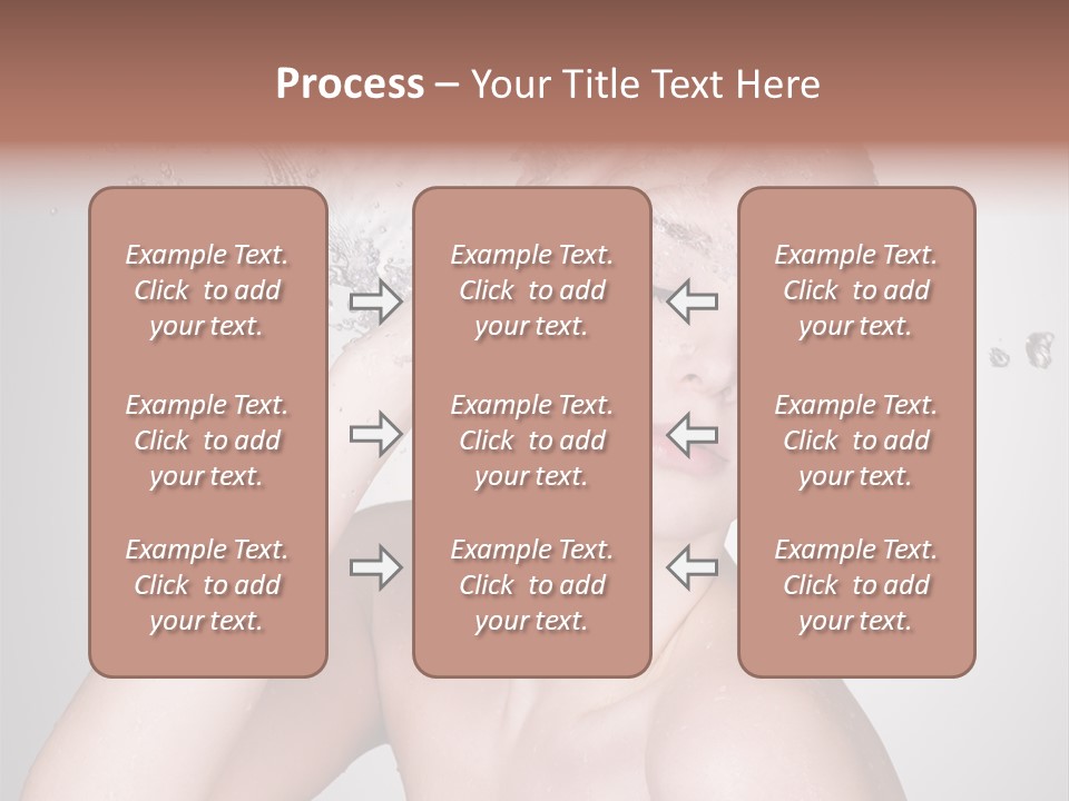 Colored Backgound Pure Caucasian PowerPoint Template