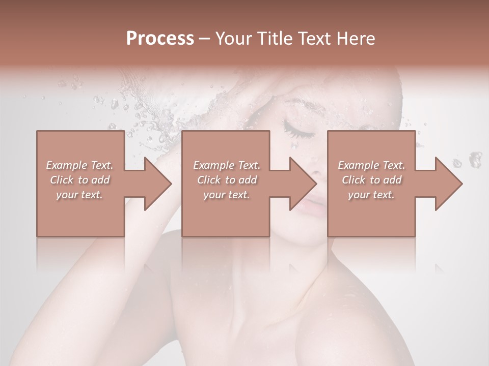 Colored Backgound Pure Caucasian PowerPoint Template